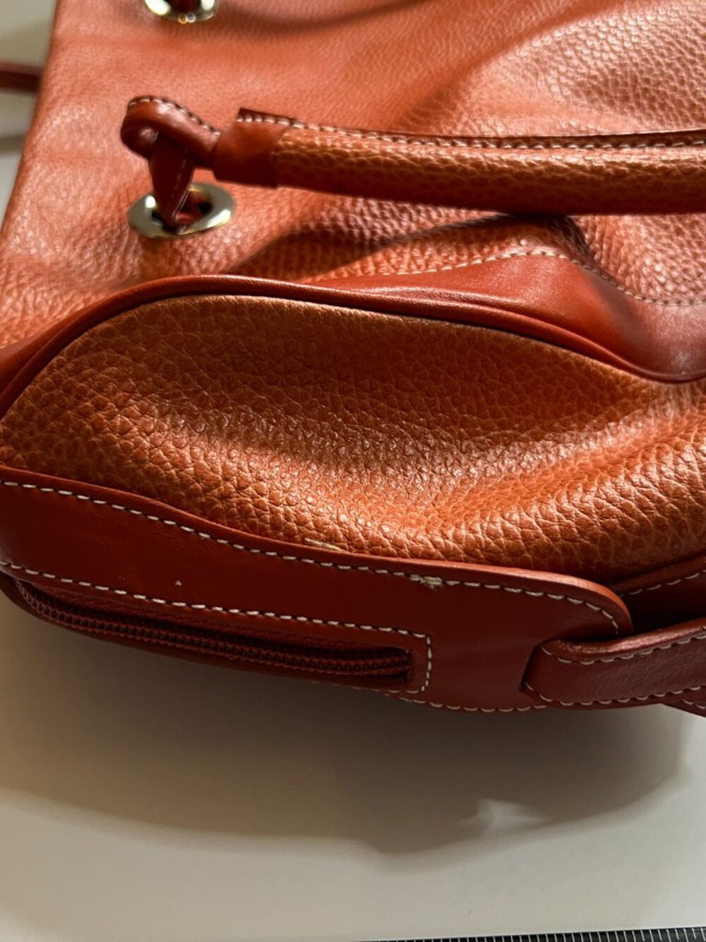 Burnt Orange Franklin Covey Planner/Laptop bag - Picture 5 of 8